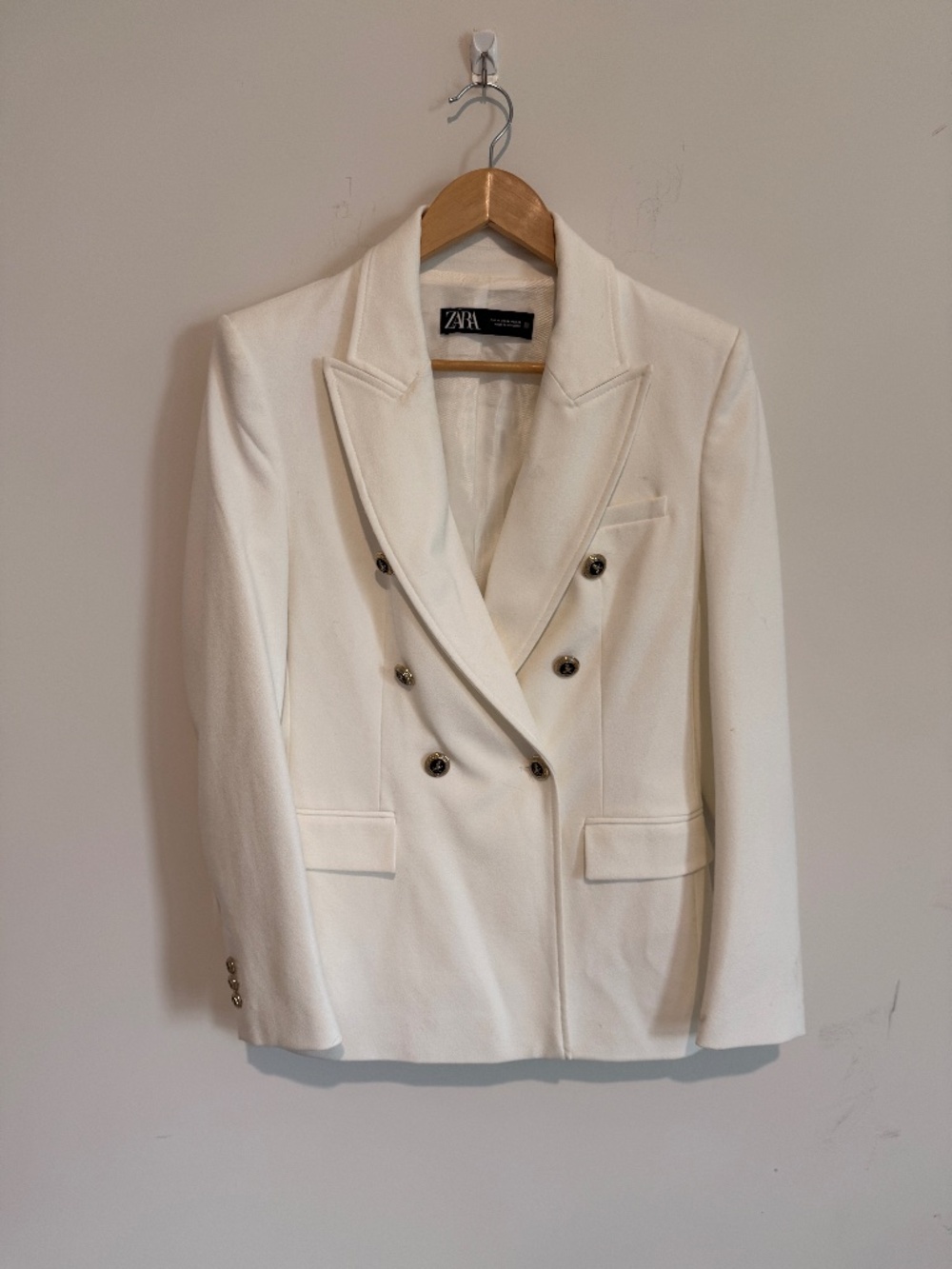 Zara white blazer